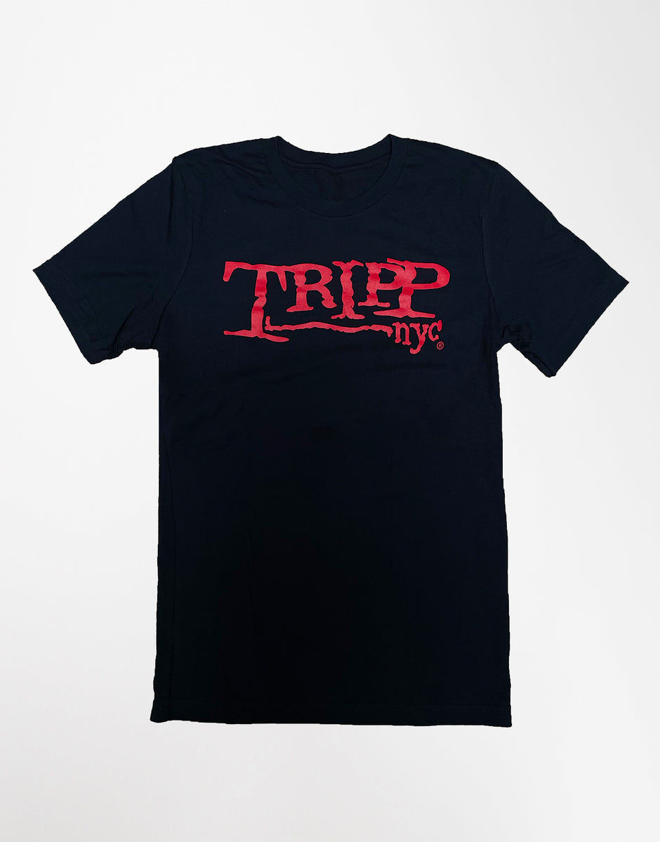Tripp NYC Denim X Strap Pants [BLACK DENIM]