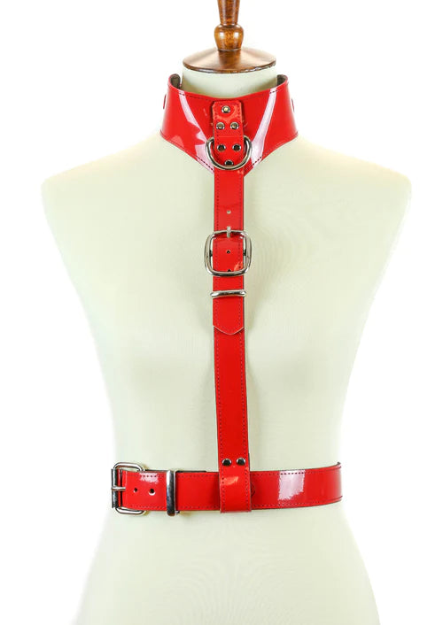 Red pvc harness
