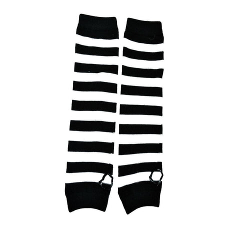 STRIPE ARMWARMERS BLK/Wh