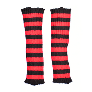 TILLY ARMWARMERS - RED STRIPE