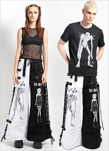 TRIPP NYC X DEATH NOTE - REM & MISA SPLIT PANT – Goth Unite TRIPP NYC X DEATH NOTE - REM & MISA SPLIT PANT – Goth Unite