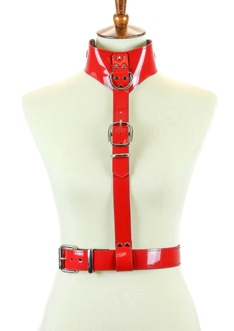 Red pvc harness