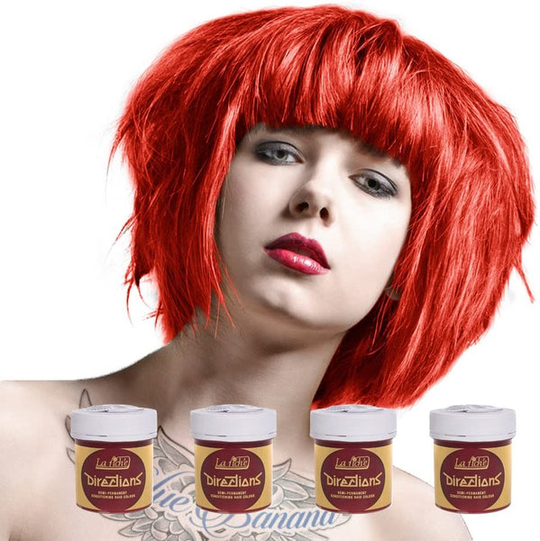 Coral Red Directions Semi-Permanent Hair Colour