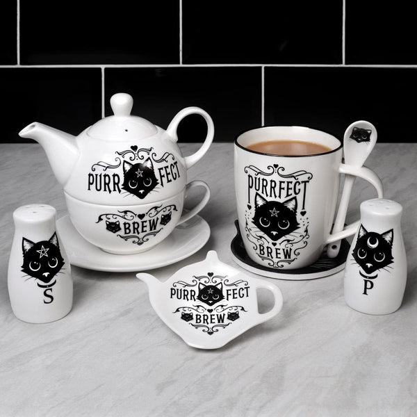 Purrfect Brew Cup and Spoon