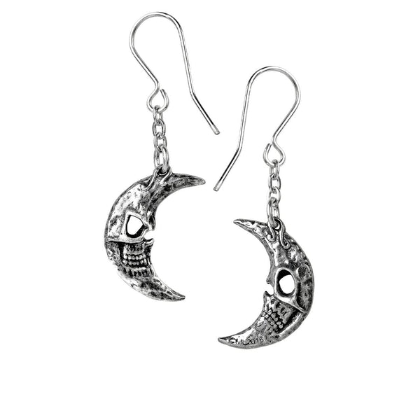 Crescens Tragicom Moon Earrings