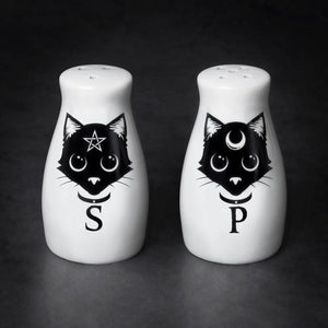 Black Cats: Salt & Pepper Shaker Set - Goth Unite 