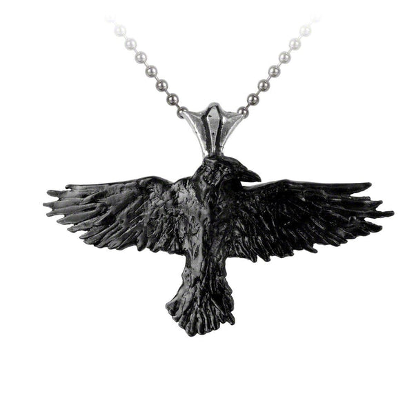 Black Raven Pendant - Goth Unite 