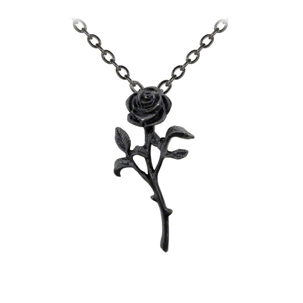 The Romance of The Black Rose Pendant - Goth Unite 