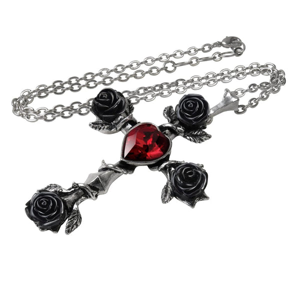 Black Rosifix Necklace - Goth Unite 