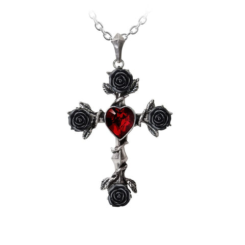 Black Rosifix Necklace - Goth Unite 