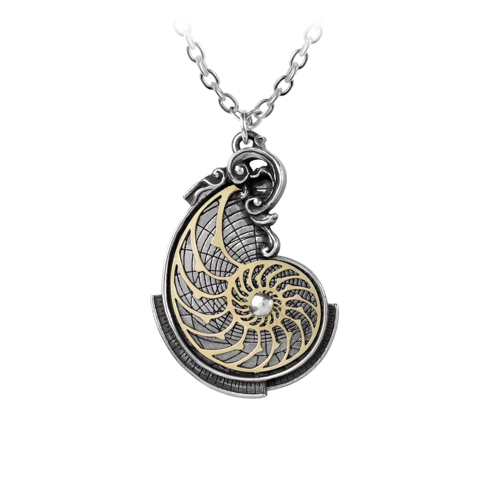 Fibonacci's Golden Spiral Pendant - Goth Unite 