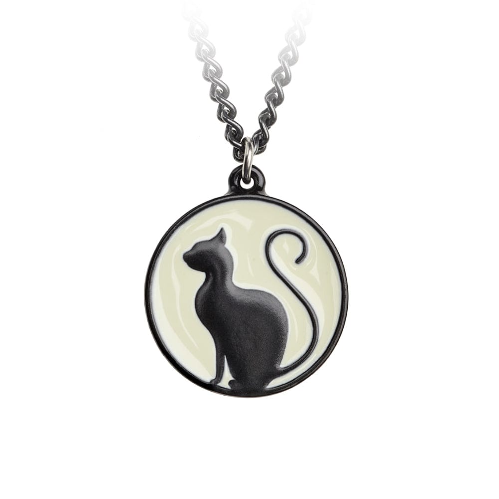 Meow at the Moon Pendant - Goth Unite 