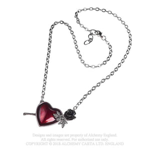 Wounded By Love Necklace - Goth Unite 