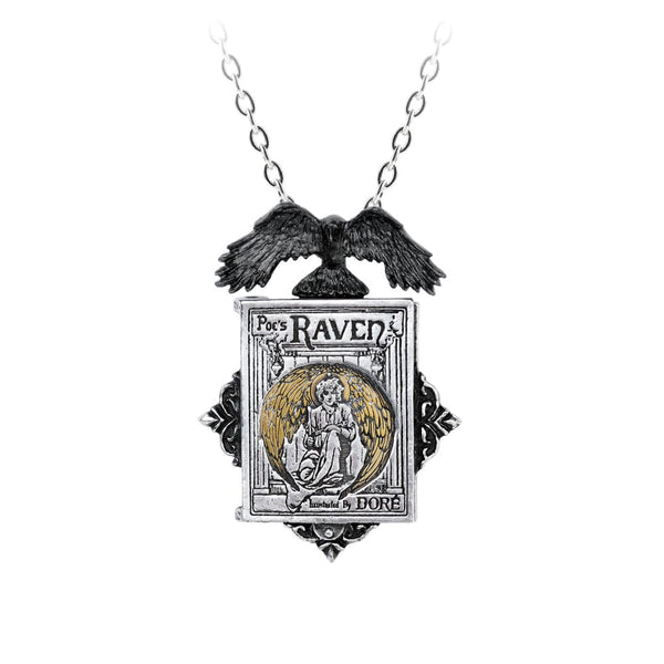 Poe's Raven Locket Necklace - Goth Unite 