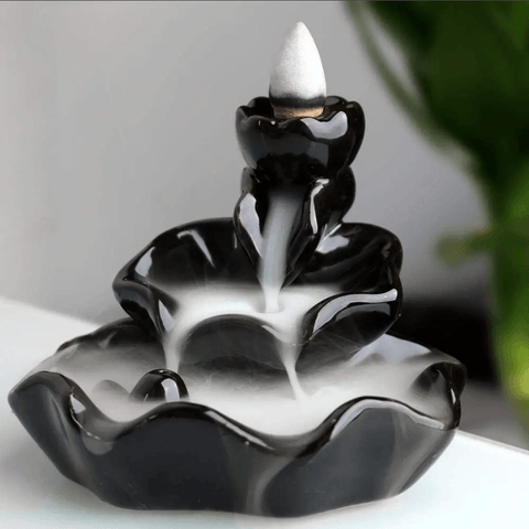 Waterfall Incense Burner - Lotus