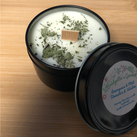 Lemongrass & Mint Soy Wax Candle 4 oz