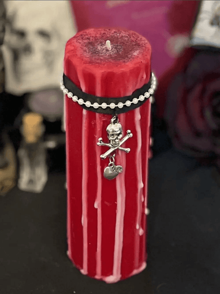 Poison Apple Gothic Pillar Candle