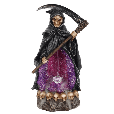 Grim Reaper Backflow Incense Burner with Light