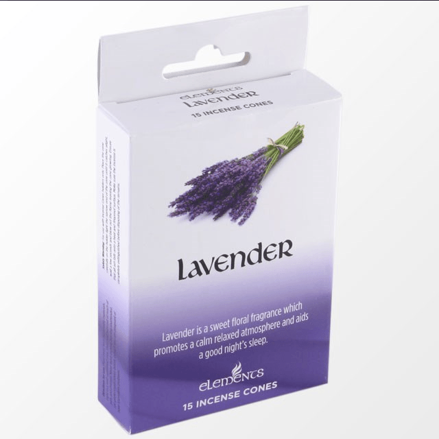12 Packs of Elements Lavender Incense Cones