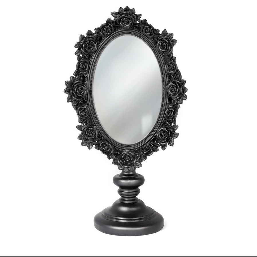 Black Rose Dressing Table Mirror