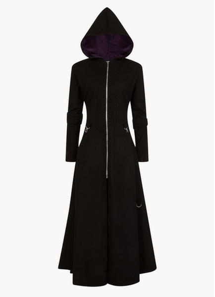 Necessary Evil Purple Lined Selene Coat