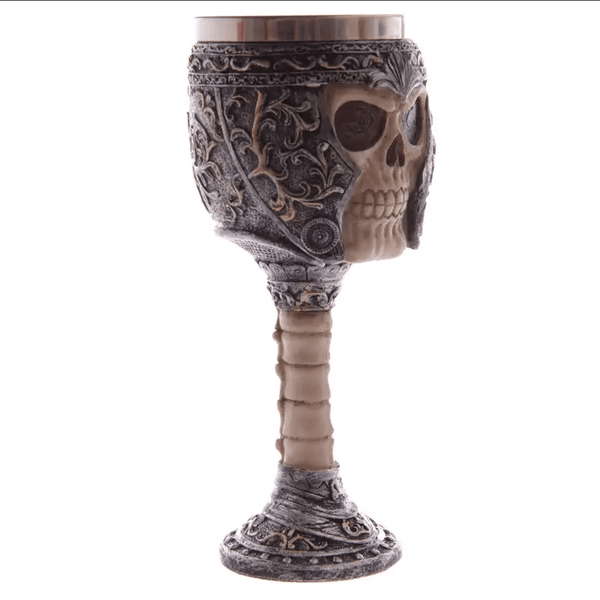 Decorative Skull Warrior Goblet