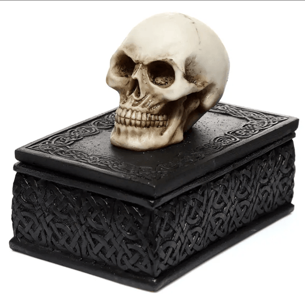 Skull Celtic Knotwork Trinket Box