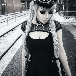 Olivia Noire Goth Skater Dress