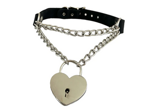 chain heart collar