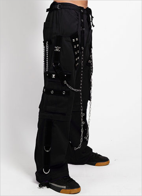 Dark cuff pants BLACK – Goth Unite