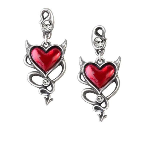 Devil Heart Earrings