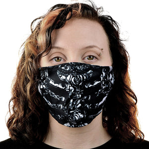 BONE CORSET MASK - BLACK