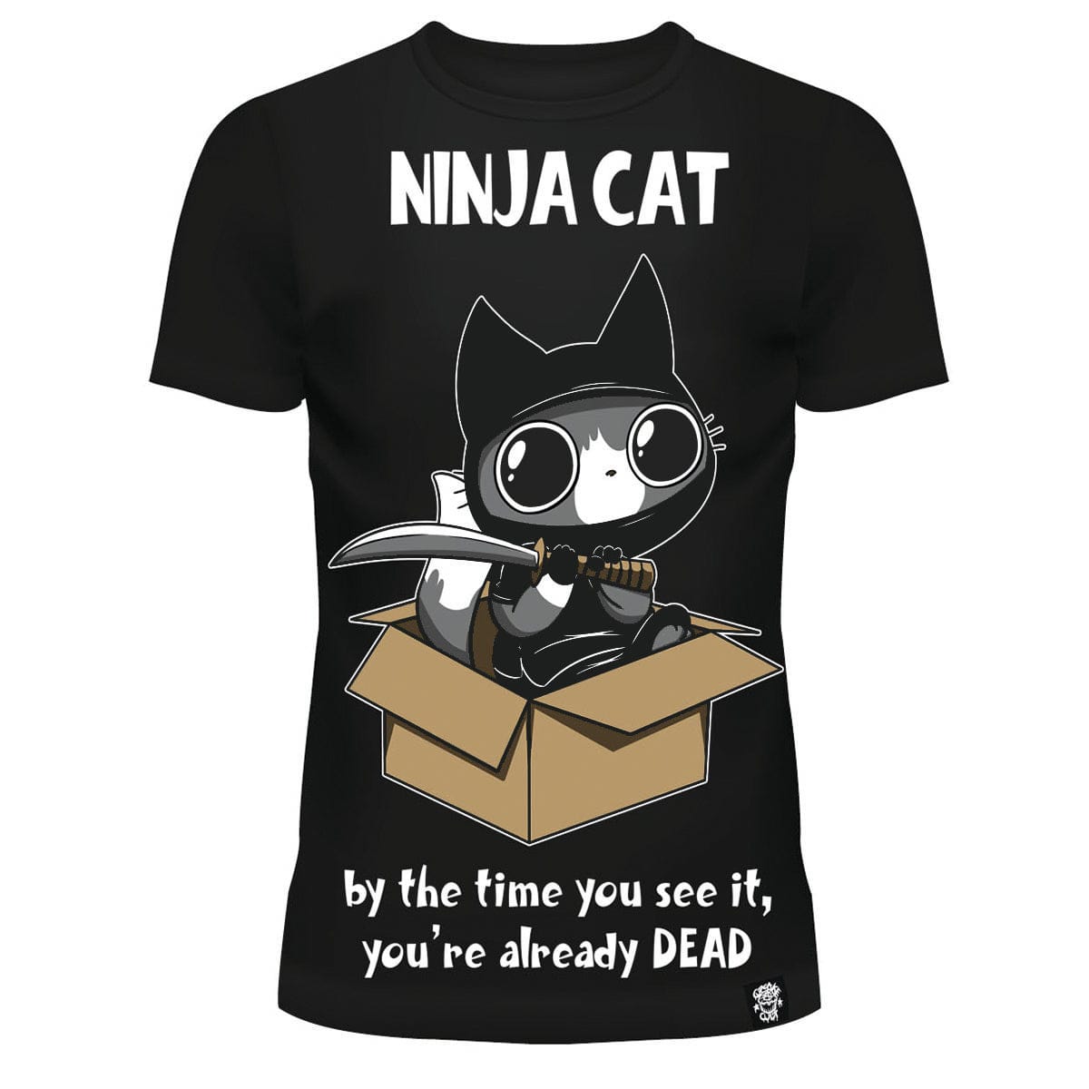 NINJA CAT T SHIRT - BLACK