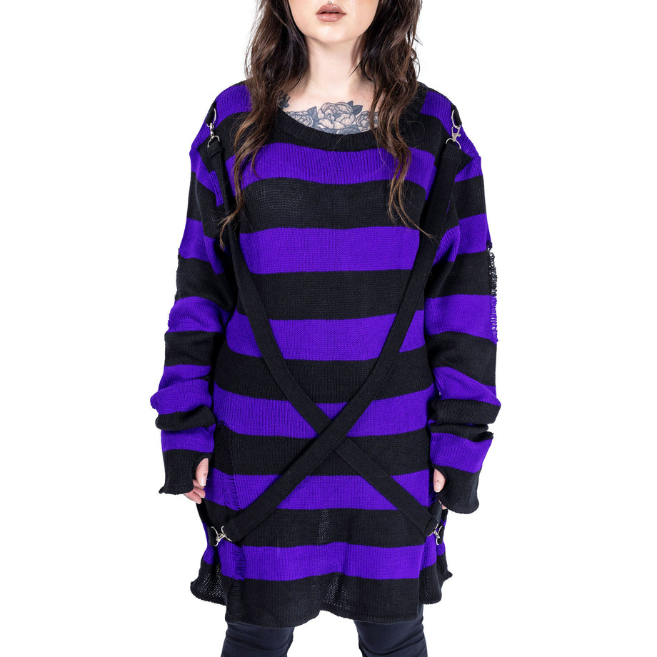 ORIANA JUMPER BLACK PURPLE