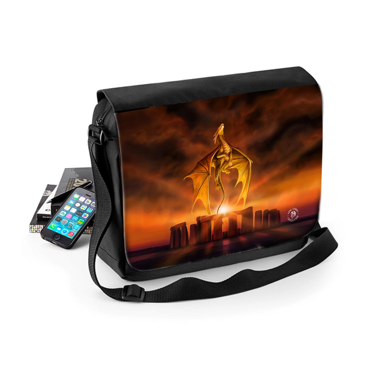Solstice - Messenger Bag featuring artwork by Anne Stokes